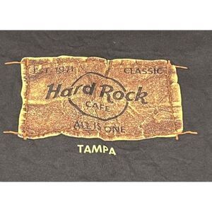 Established Est 1971 Classic Hard Rock Cafe Tampa Shirt Size Medium Black Logo